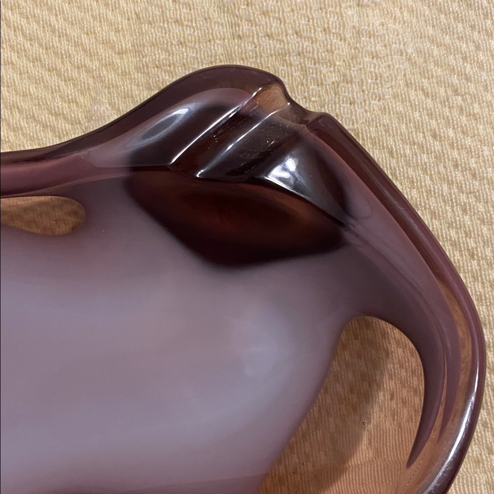 Sasaki vintage ashtray.  Two tone purple, no chips does have a white smudge - Picture 7 of 7